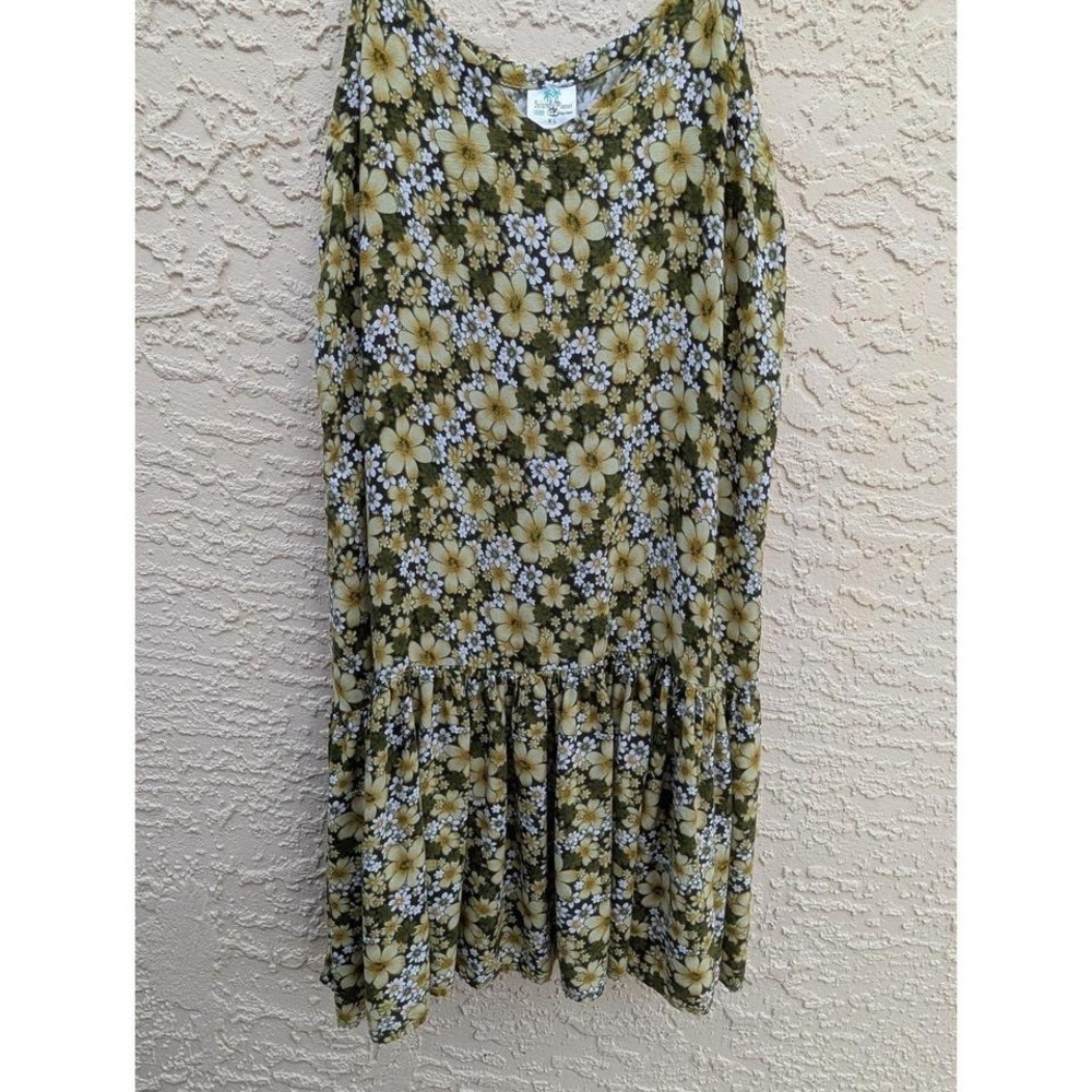 Green Floral Island‎ Planet Dress XL